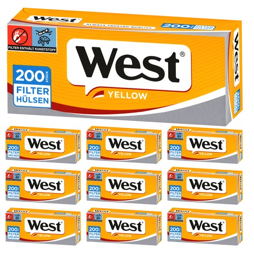 Tubi per sigarette west yellow - per,