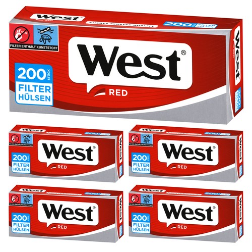 Tubi per sigarette west red - per,